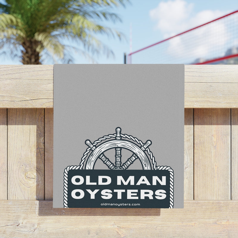 Old Man Oyster Company Beach Towels